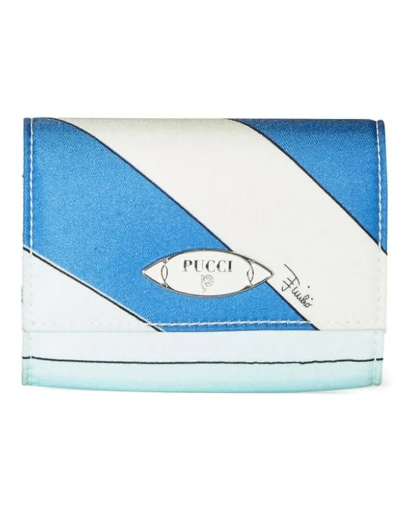 Emilio Pucci Münztäschchen mit Irdie-Print - Blau Blau
