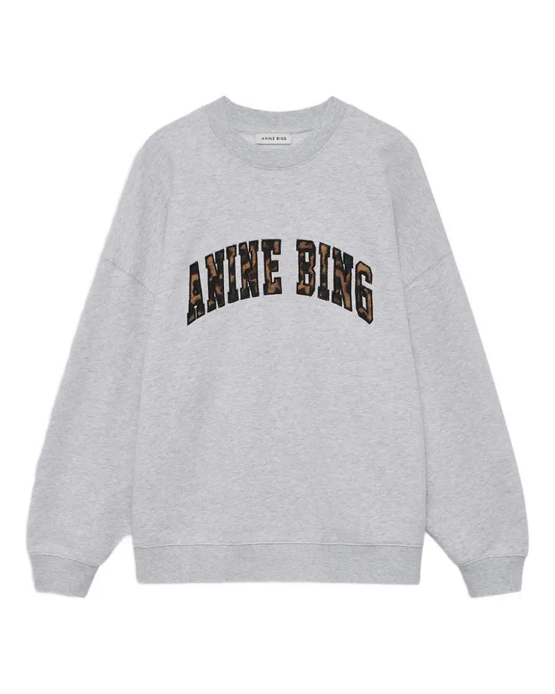 Anine Bing Miles Sweatshirt mit Leoparden-Print - Grau Grau