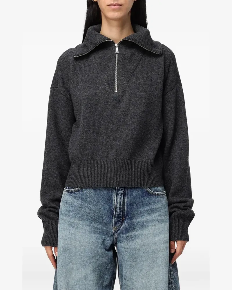 COPERNI Pullover mit kurzem Reißverschluss - Grau Grau