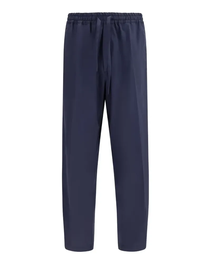 Umit Benan Julian drawstring-fastening trousers - Blau Blau