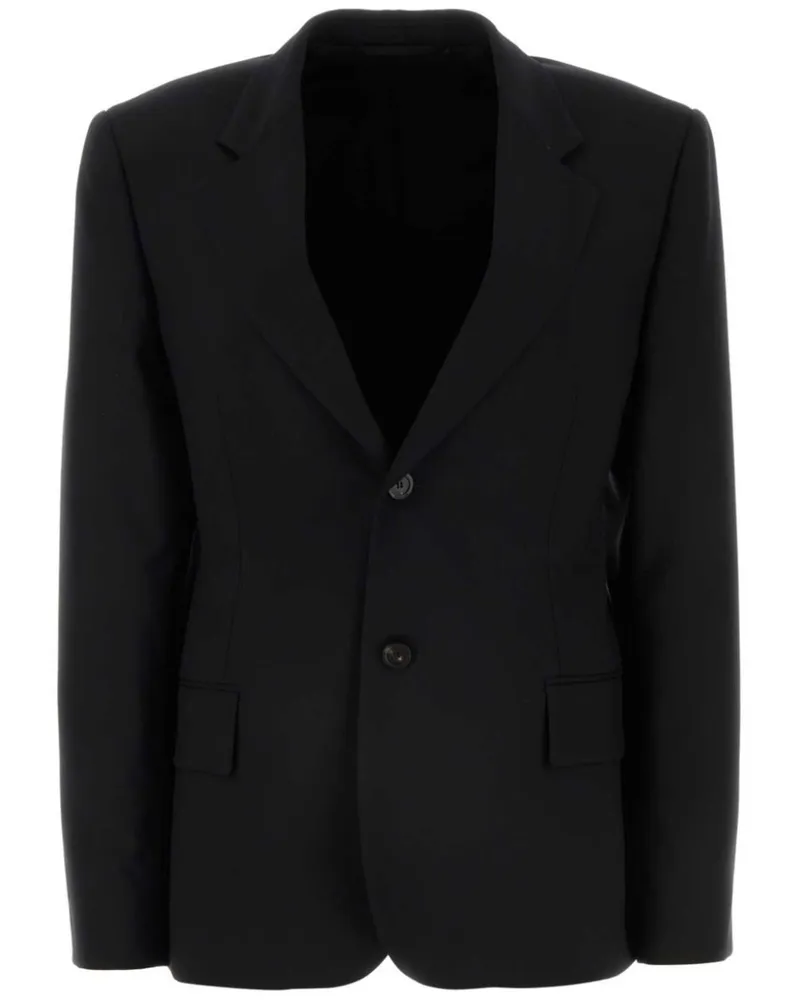 Balenciaga Einreihiges Sakko - Schwarz Schwarz
