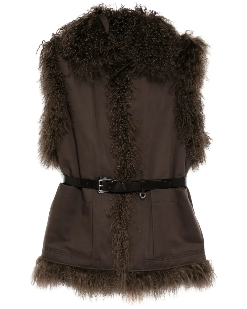 Christophe Lemaire Einreihiger Mantel - Braun Braun