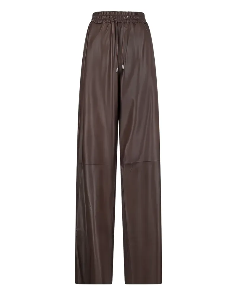 DESA Lederhose mit tiefem Ausschnitt - Braun Braun