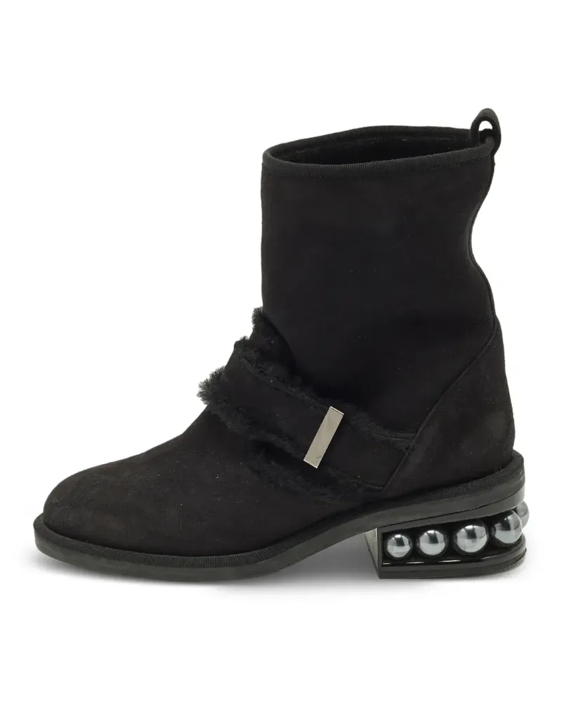 Nicholas Kirkwood Casati Stiefeletten mit Faux Fur - Schwarz Schwarz