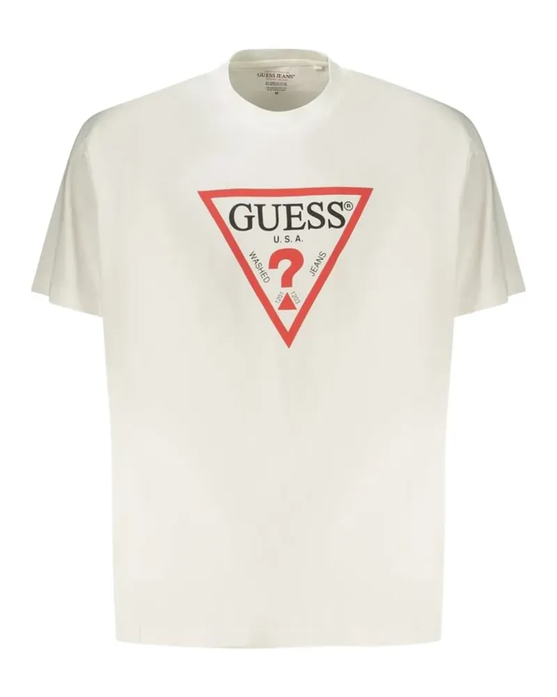 Guess T-Shirt mit Logo-Print - Nude Nude