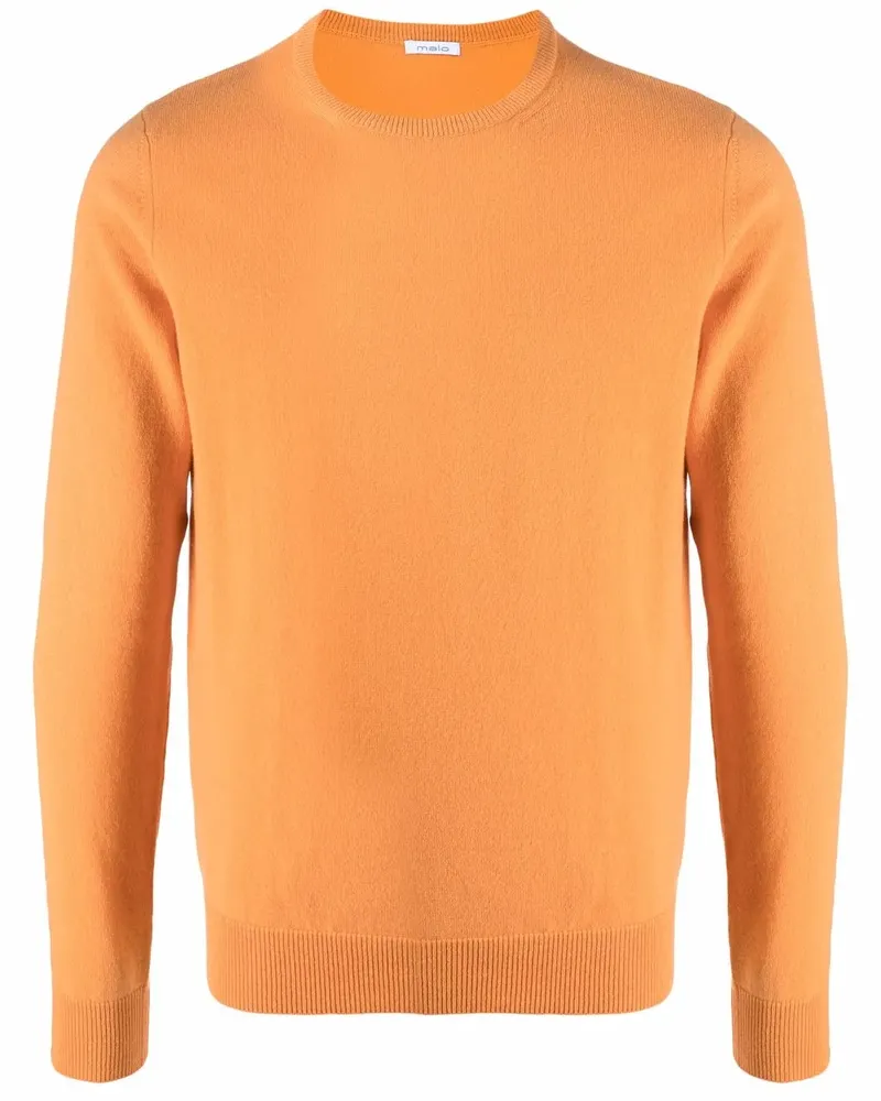 Malo Pullover mit Rundhalsausschnitt - Orange Orange