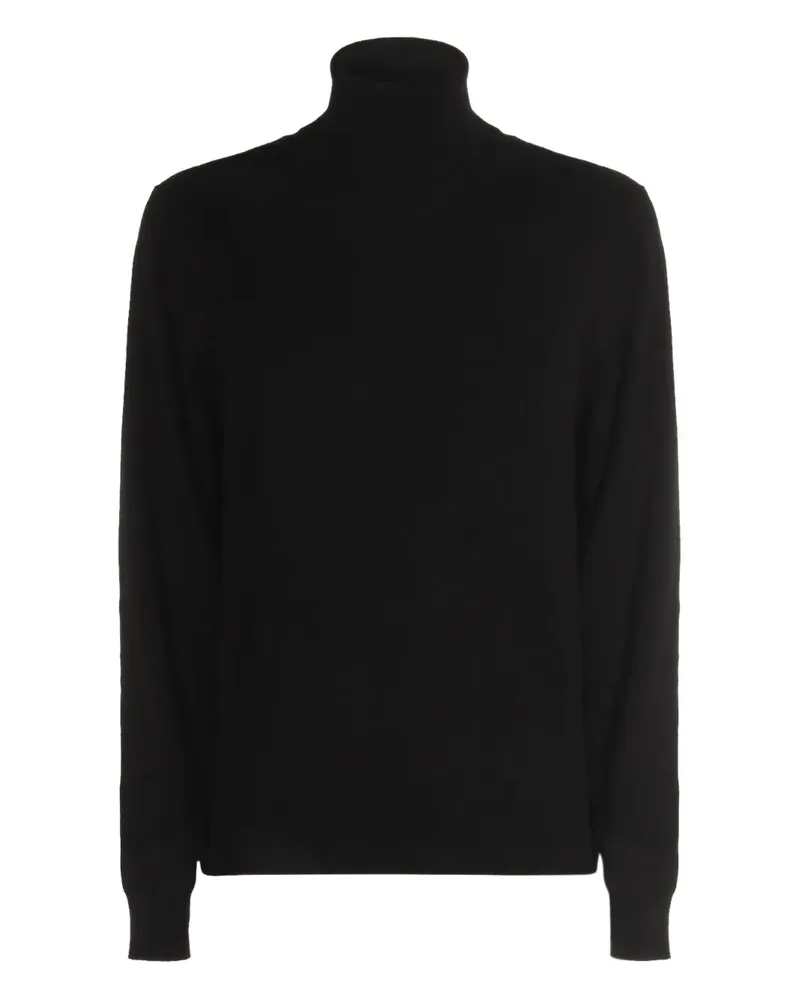 Malo Rollkragenpullover aus Kaschmir - Schwarz Schwarz