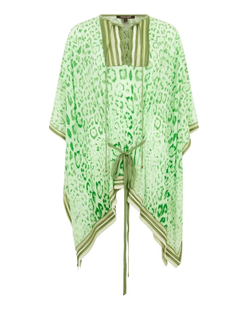Roberto Cavalli Kaftan mit Leopardenprint - Grün Grün