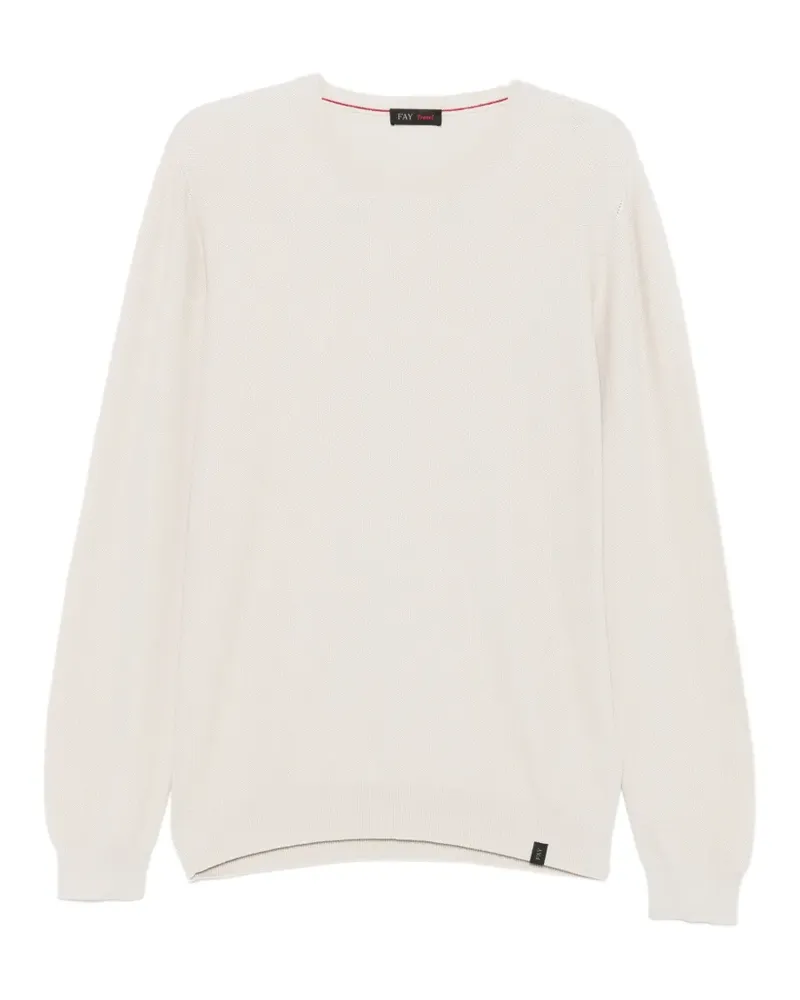 Fay Pullover mit Rundhalsausschnitt - Nude Nude