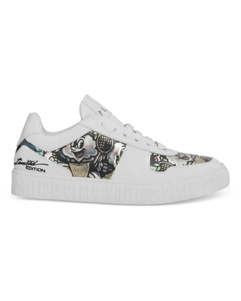 Philipp Plein 3D Sneakers mit Applikation - Weiß Weiß
