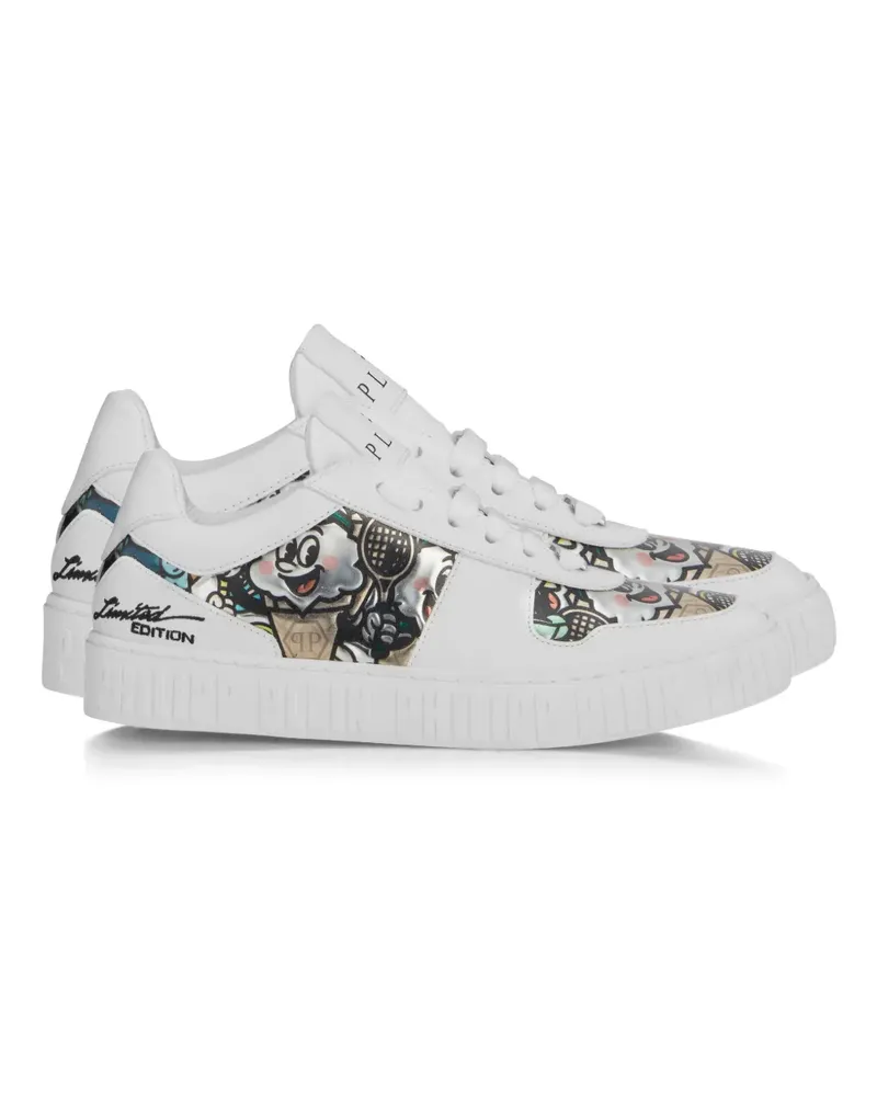 Philipp Plein 3D Sneakers mit Applikation - Weiß Weiß