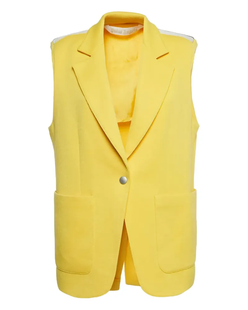 Palm Angels Ärmellose Jacke - Gelb Gelb