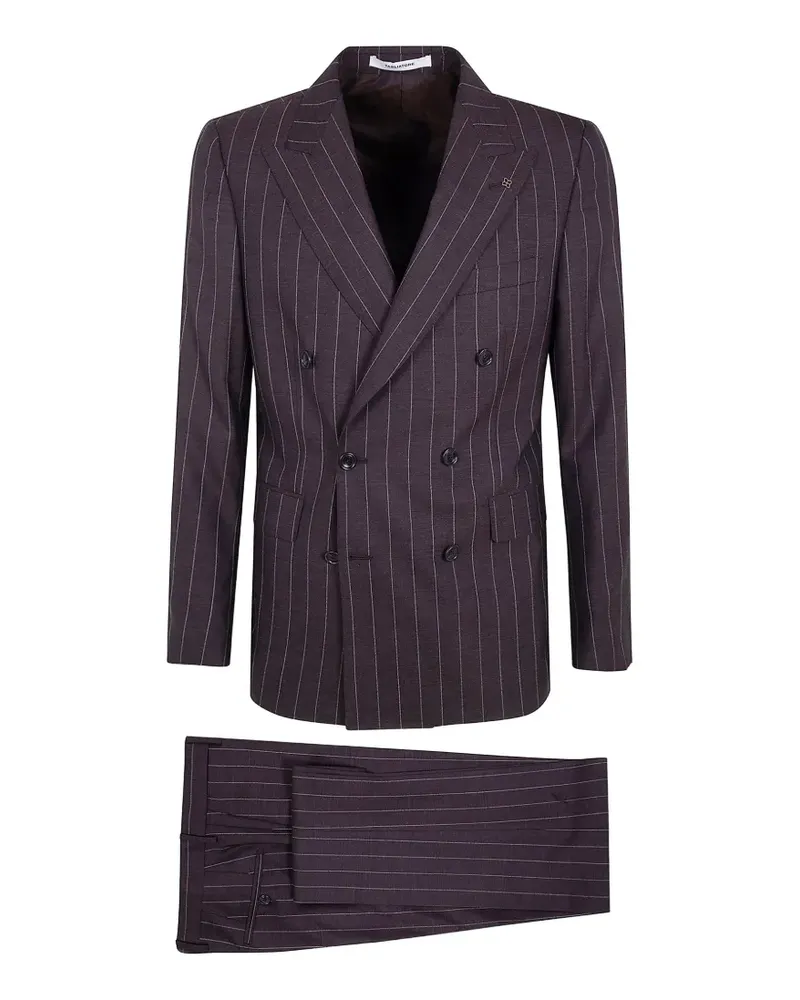 Tagliatore pinstripe double-breasted suit - Grau Grau