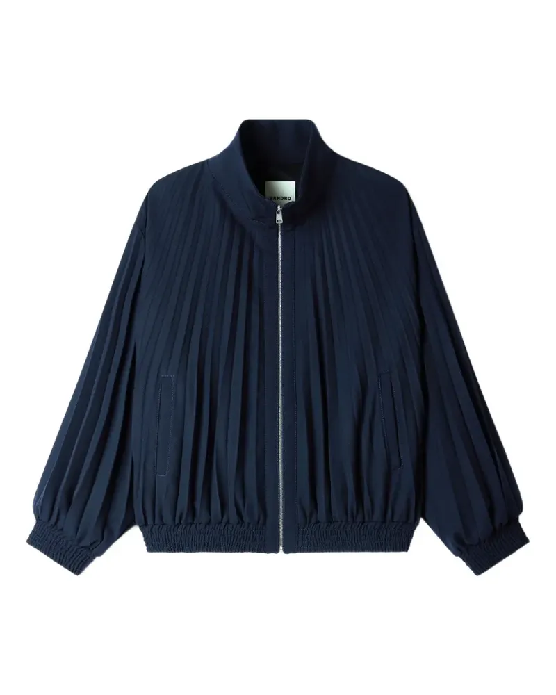 Sandro Bomberjacke mit Reißverschluss - Blau Blau