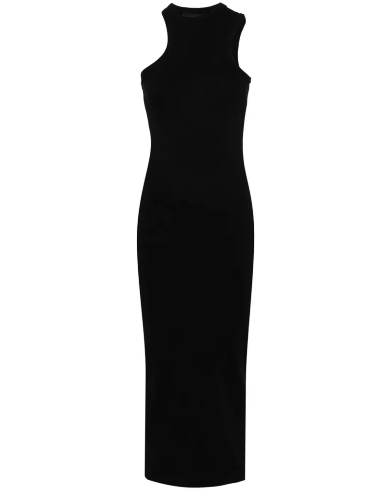Axel Arigato Geripptes Maxikleid - Schwarz Schwarz