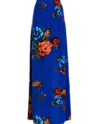 VETEMENTS Midirock mit Blumen-Print Blau