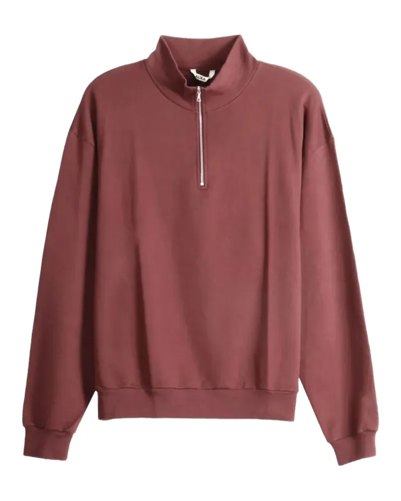 AURALEE Sweatshirt mit Reißverschluss - Rot Rot