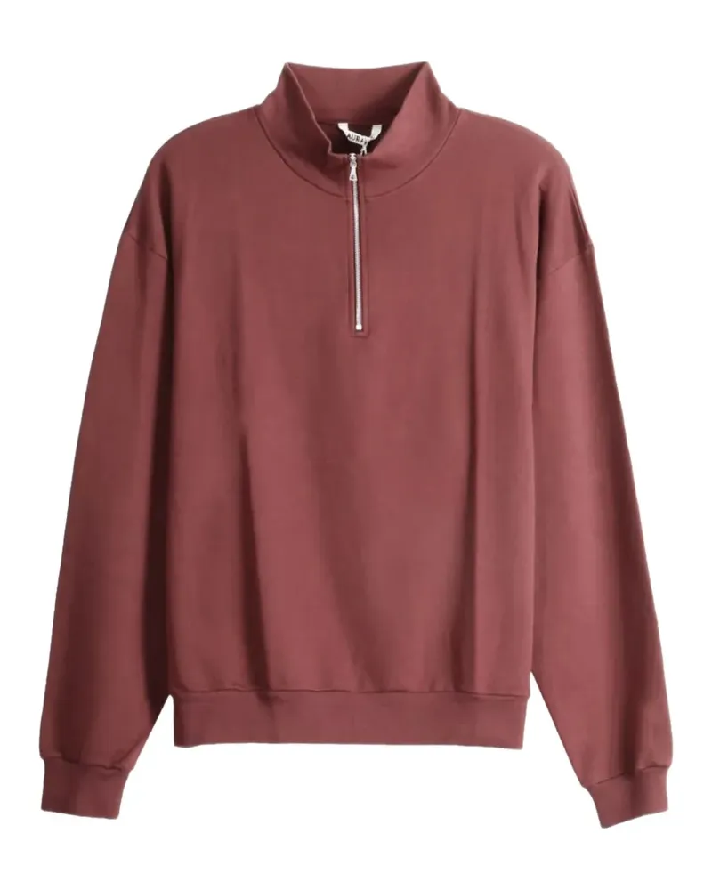 AURALEE Sweatshirt mit Reißverschluss - Braun Braun