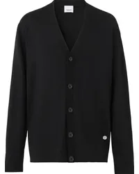 Burberry Cardigan mit Monogramm Schwarz