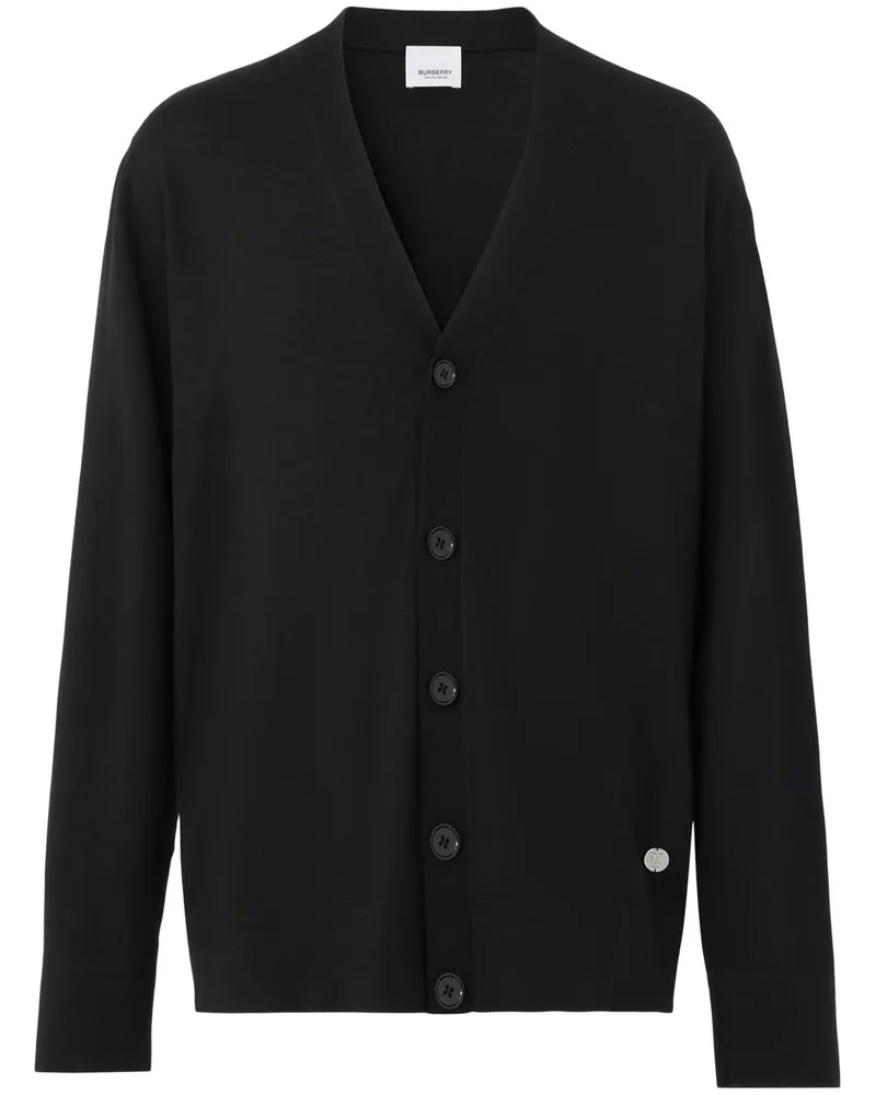 Burberry Cardigan mit Monogramm - Schwarz Schwarz