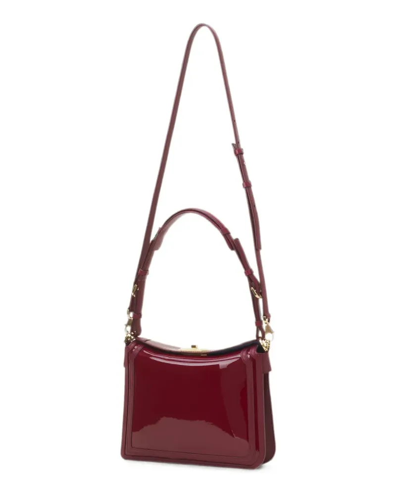 Lanvin Schultertasche aus Lackleder - Rot Rot