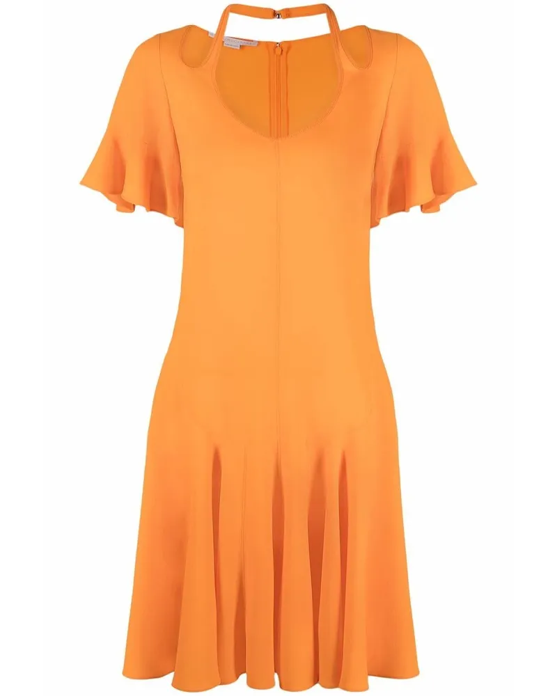 Stella McCartney Kleid mit V-Ausschnitt - Orange Orange