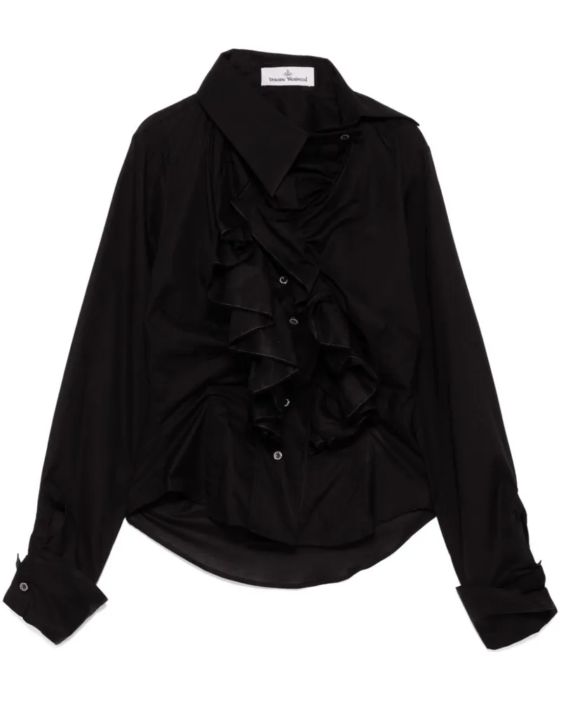 Vivienne Westwood Wizard Hemd mit Rüschen - Schwarz Schwarz