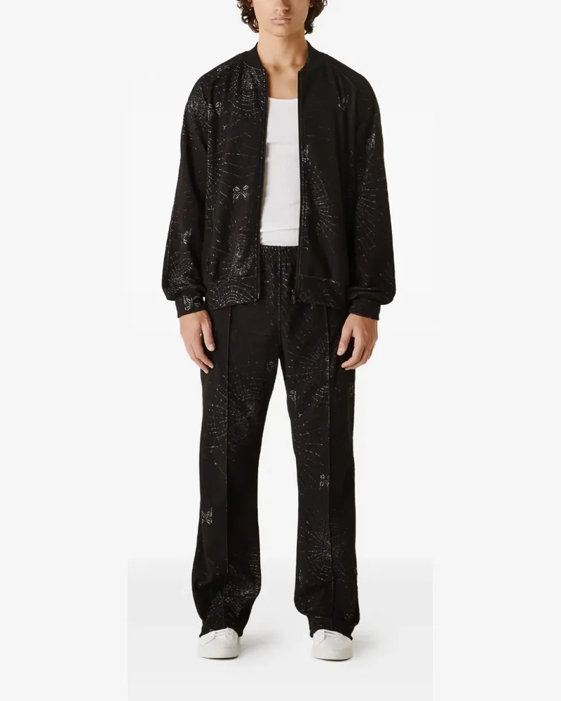 NEEDLES Jogginghose mit Web-Print - Schwarz Schwarz