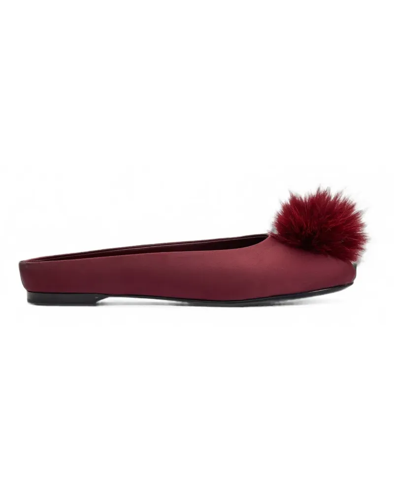 Simon Miller Riad Mules aus Satin - Rot Rot