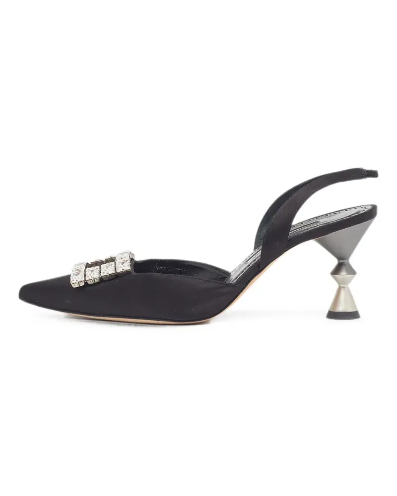 Manolo Blahnik Prietasli crystal-embellished sandals - Schwarz Schwarz