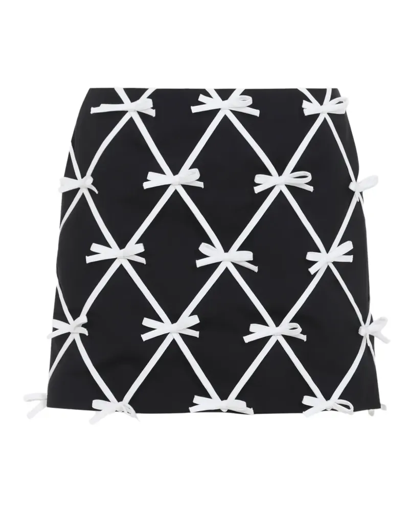 Moschino bow-embellished mini skirt - Schwarz Schwarz