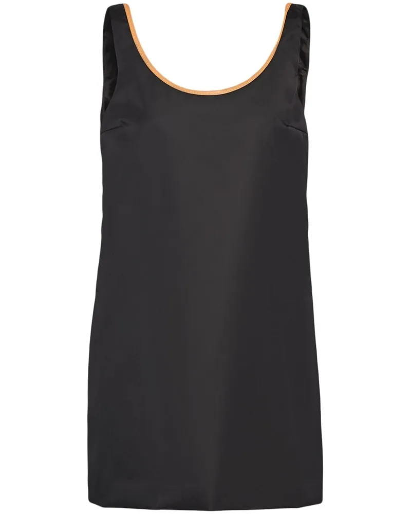 Prada Re-Nylon Minikleid - Schwarz Schwarz