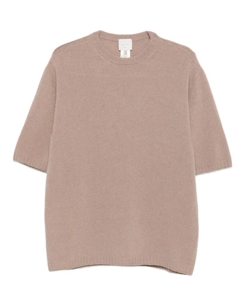ALYSI Kurzärmeliger Pullover - Nude Nude