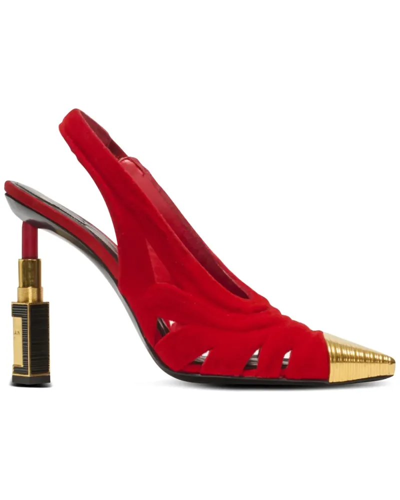 Balmain Lipstick Pumps 100mm - Rot Rot