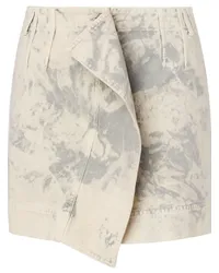 Moschino Asymmetrischer Jeans-Minirock Nude