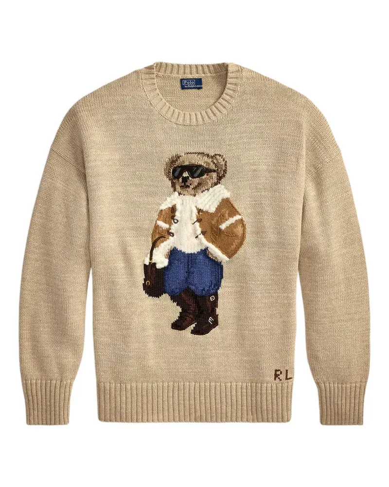 Ralph Lauren Polo Bear Intarsien-Pullover - Nude Nude