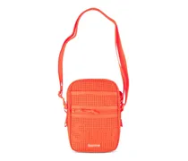Schultertasche mit Logo-Print - Orange
