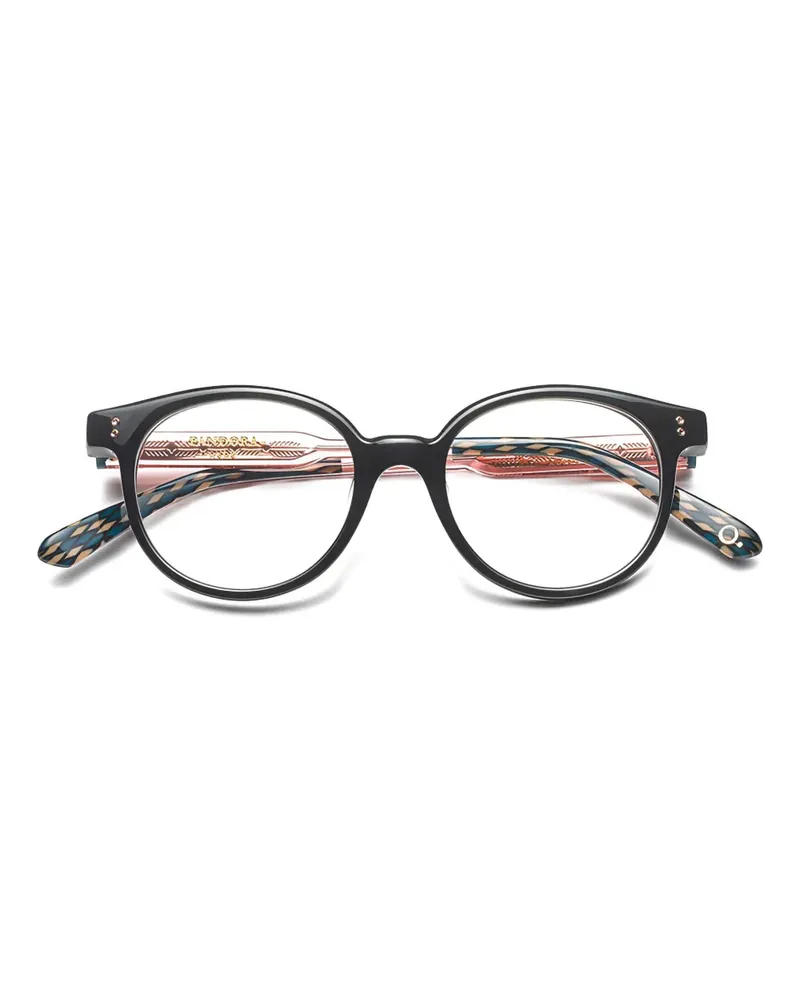 Etnia Barcelona Brille mit rundem Gestell - Schwarz Schwarz