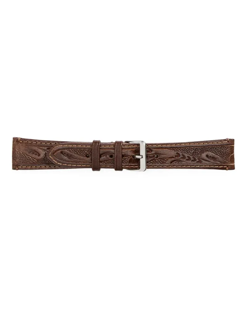 Ralph Lauren Uhrenarmband mit Prägung - Braun Braun