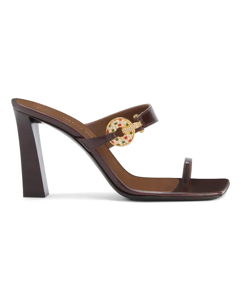 Giuseppe Zanotti Jaylen leather thong sandals - Braun Braun