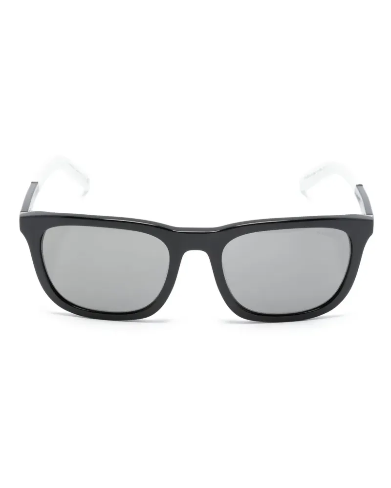 Moncler Eckige Kolligian Sonnenbrille - Schwarz Schwarz