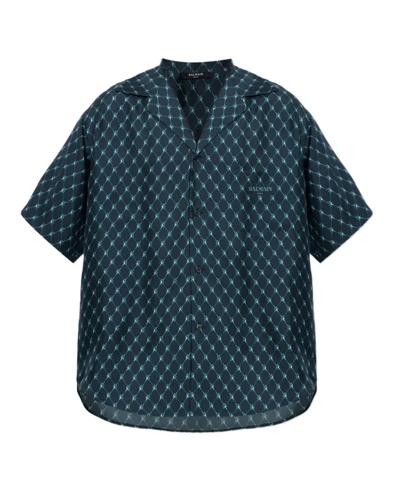 Balmain silk shirt - Blau Blau