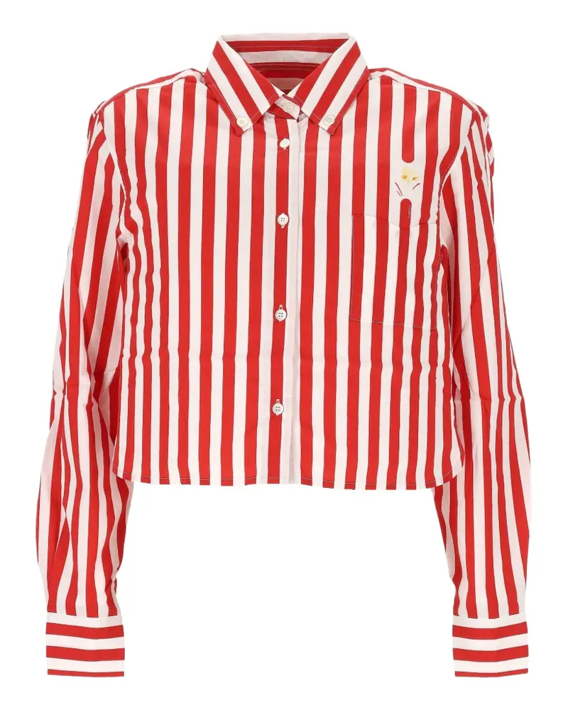 Fiorucci striped cotton shirt - Rot Rot
