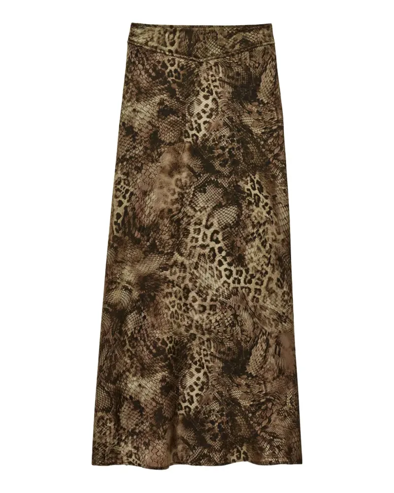 ba&sh Ciria animal print skirt - Grün Grün