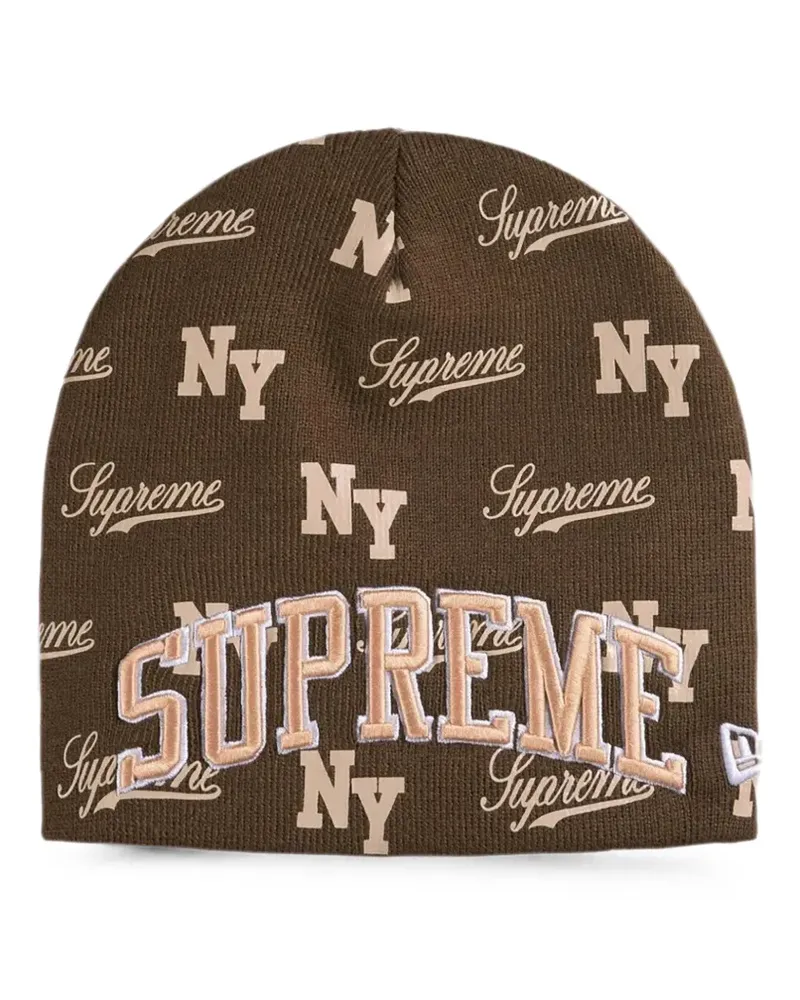 Supreme Being xNew Era logo beanie - Braun Braun