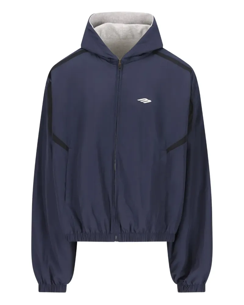 Balenciaga reversible hooded jacket - Blau Blau