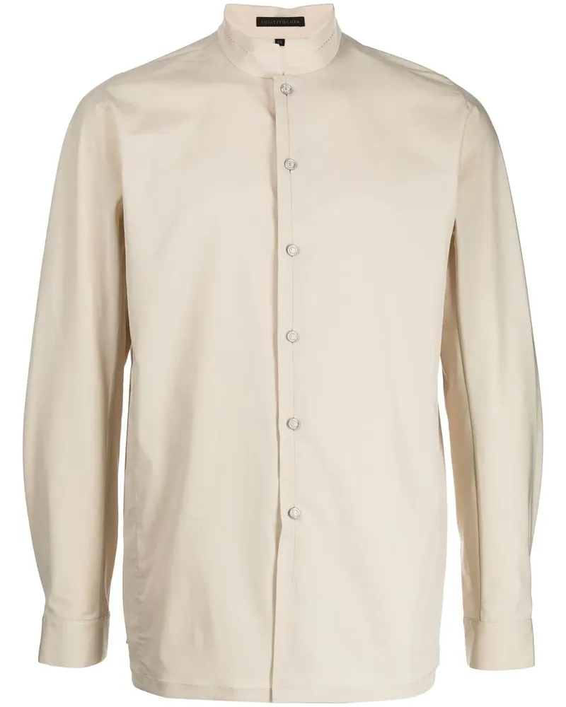 SHIATZY CHEN Hemd mit Mandarinkragen - Braun Braun