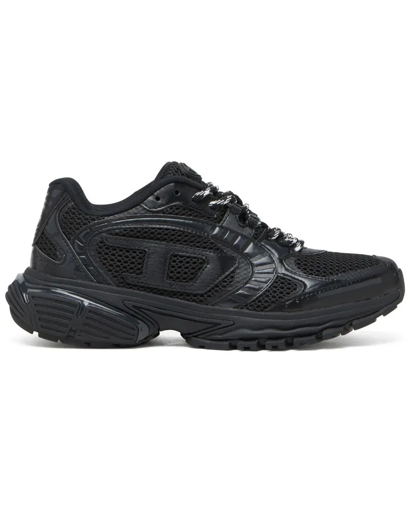 Diesel Sneakers mit Netzeinsatz - Schwarz Schwarz
