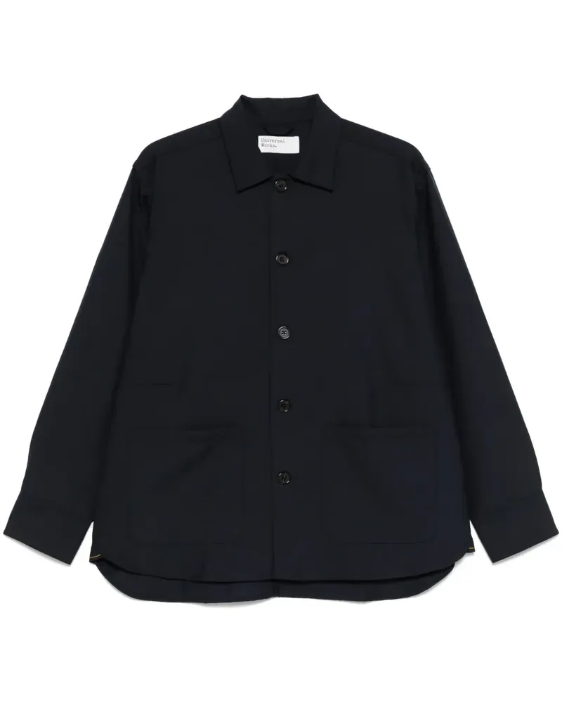 Universal Works Travail Hemdjacke - Blau Blau