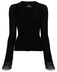 Ermanno Scervino Cardigan mit Spitzendetail Schwarz